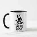 Search for funny skiing mugs Snow