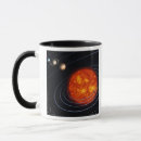 Search for asteroids mugs Illustration