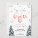 Search for pink winter wonderland invitations Watercolor