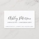 Search for loan signing agent business cards Typography