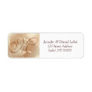 Search for monogram m return address labels Elegant