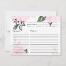 Search for antique bridal shower recipe cards Floral