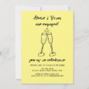 Search for champagne engagement party invitations Hand drawn