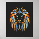 Search for geometric lion art Animal