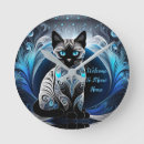 Search for siamese cat clocks Blue