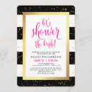 Search for lets shower the bride invitations Black and white