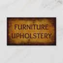 Search for upholstery business cards Upholsterer