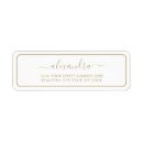 Search for gold hearts return address labels Minimal