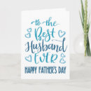 Search for husband fathers day cards Typography