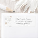 Search for silver snowflake return address labels Modern
