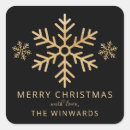 Search for gold foil snowflakes stickers Winter
