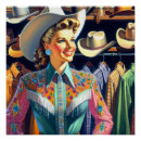 Search for vintage cowgirl posters Rodeo