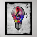 Search for colorful music notes posters Treble clef