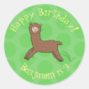 Search for cartoon llama stickers Illustration