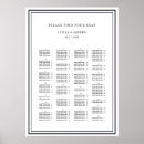 Search for alphabetical wedding seating charts Black and white