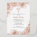 Search for pink floral christening invitations Flower