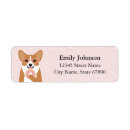 Search for corgi return address labels Pink