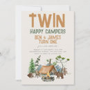 Search for camping 1st birthday invitations Cute