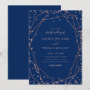 Search for navy and rose gold wedding invitations Glitter