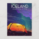 Search for vintage iceland postcards Northern lights