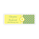 Search for daffodils return address labels Pastel
