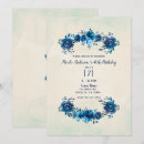 Search for indigo birthday invitations Botanical