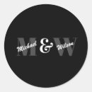 Search for black and white monogram stickers Trendy