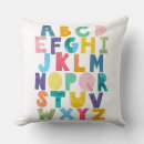 Search for alphabet cushions Colourful