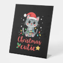 Search for christmas tabletop signs Cat