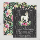 Search for horse 1st birthday invitations Floral