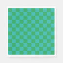 Search for blue and green plaid napkins Chequered
