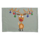 Search for reindeer pillowcases Red