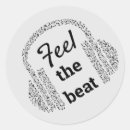 Search for headphones stickers Disc jockey