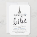 Search for blue eiffel tower invitations Bonjour bebe
