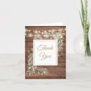 Search for barn wood string lights thank you cards Floral