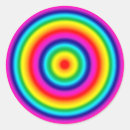 Search for psychedelic pattern stickers Rainbow