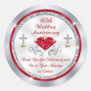 Search for ruby anniversary wedding stickers 40th