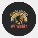 Search for funny bigfoot stickers Men