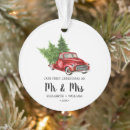 Search for truck christmas tree decorations Just married