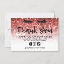 Search for glitter business thank you cards Social media