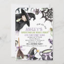 Search for broom invitations Cute witch