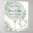 Search for elephant baby shower posters Gender neutral