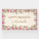 Search for happy birthday flowers banners Botanical
