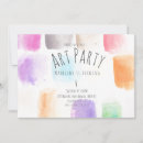 Search for abstract art invitations Rainbow