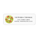 Search for donut return address labels Watercolor
