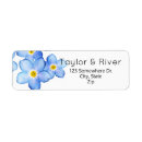 Search for forget me nots return address labels Watercolor