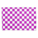 Search for purple and white pillowcases Chequered