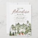 Search for the adventure begins invitations Forest