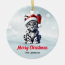 Search for snow leopard christmas tree decorations Big cats