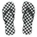 Search for black and white checkered flipflops Green